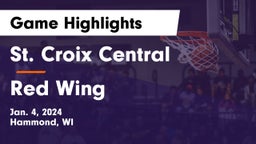 St. Croix Central  vs Red Wing  Game Highlights - Jan. 4, 2024