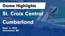 St. Croix Central  vs Cumberland  Game Highlights - Sept. 3, 2019