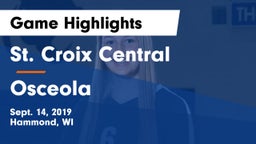 St. Croix Central  vs Osceola  Game Highlights - Sept. 14, 2019