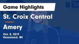 St. Croix Central  vs Amery  Game Highlights - Oct. 8, 2019