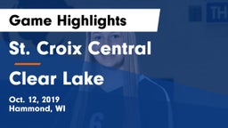 St. Croix Central  vs Clear Lake  Game Highlights - Oct. 12, 2019