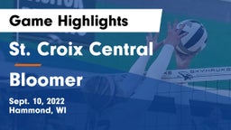 St. Croix Central  vs Bloomer  Game Highlights - Sept. 10, 2022