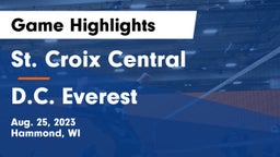 St. Croix Central  vs D.C. Everest  Game Highlights - Aug. 25, 2023