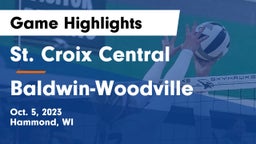 St. Croix Central  vs Baldwin-Woodville  Game Highlights - Oct. 5, 2023