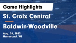 St. Croix Central  vs Baldwin-Woodville  Game Highlights - Aug. 26, 2023