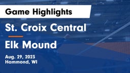 St. Croix Central  vs Elk Mound  Game Highlights - Aug. 29, 2023