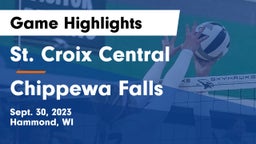 St. Croix Central  vs Chippewa Falls  Game Highlights - Sept. 30, 2023