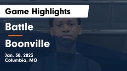 Battle  vs Boonville  Game Highlights - Jan. 30, 2023