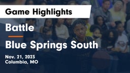 Battle  vs Blue Springs South  Game Highlights - Nov. 21, 2023
