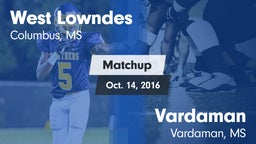 Matchup: West Lowndes High vs. Vardaman  2015