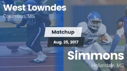 Matchup: West Lowndes High vs. Simmons  2017