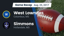 Recap: West Lowndes  vs. Simmons  2017