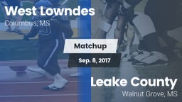 Matchup: West Lowndes High vs. Leake County  2017