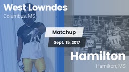 Matchup: West Lowndes High vs. Hamilton  2017