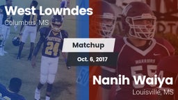 Matchup: West Lowndes High vs. Nanih Waiya  2017