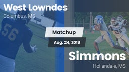 Matchup: West Lowndes High vs. Simmons  2018