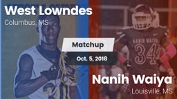 Matchup: West Lowndes High vs. Nanih Waiya  2018
