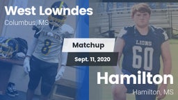 Matchup: West Lowndes High vs. Hamilton  2020