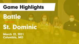 Battle  vs St. Dominic  Game Highlights - March 19, 2021