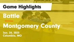 Battle  vs Montgomery County  Game Highlights - Jan. 24, 2023