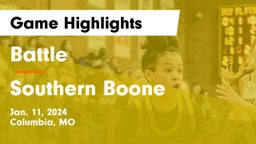 Battle  vs Southern Boone  Game Highlights - Jan. 11, 2024