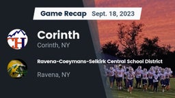Recap: Corinth  vs. Ravena-Coeymans-Selkirk Central School District 2023
