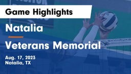 Natalia  vs Veterans Memorial Game Highlights - Aug. 17, 2023