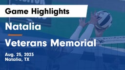 Natalia  vs Veterans Memorial Game Highlights - Aug. 25, 2023