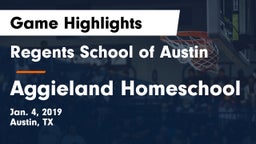 Regents School of Austin vs Aggieland Homeschool Game Highlights - Jan. 4, 2019
