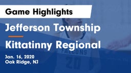 Jefferson Township  vs Kittatinny Regional  Game Highlights - Jan. 16, 2020