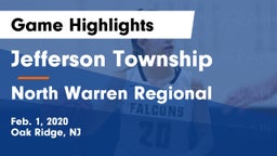 Jefferson Township  vs North Warren Regional  Game Highlights - Feb. 1, 2020