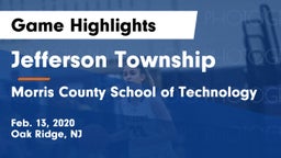 Jefferson Township  vs Morris County School of Technology Game Highlights - Feb. 13, 2020