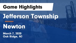Jefferson Township  vs Newton  Game Highlights - March 7, 2020