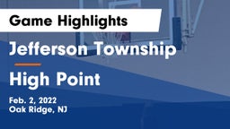 Jefferson Township  vs High Point  Game Highlights - Feb. 2, 2022