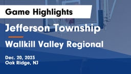 Jefferson Township  vs Wallkill Valley Regional  Game Highlights - Dec. 20, 2023