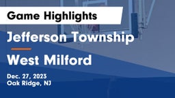 Jefferson Township  vs West Milford  Game Highlights - Dec. 27, 2023