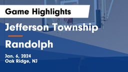 Jefferson Township  vs Randolph  Game Highlights - Jan. 6, 2024