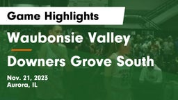 Waubonsie Valley  vs Downers Grove South  Game Highlights - Nov. 21, 2023