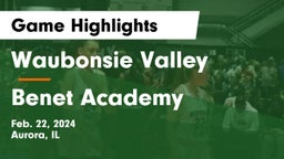 Waubonsie Valley  vs Benet Academy  Game Highlights - Feb. 22, 2024