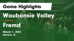 Waubonsie Valley  vs Fremd  Game Highlights - March 1, 2024