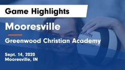 Mooresville  vs Greenwood Christian Academy  Game Highlights - Sept. 14, 2020