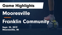 Mooresville  vs Franklin Community  Game Highlights - Sept. 25, 2019