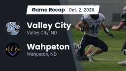 Recap: Valley City  vs. Wahpeton  2020