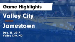 Valley City  vs Jamestown  Game Highlights - Dec. 28, 2017