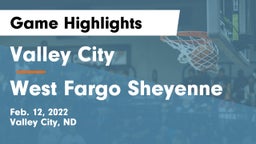 Valley City  vs West Fargo Sheyenne  Game Highlights - Feb. 12, 2022