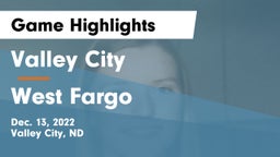 Valley City  vs West Fargo  Game Highlights - Dec. 13, 2022