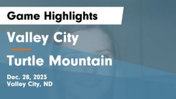 Valley City  vs Turtle Mountain  Game Highlights - Dec. 28, 2023
