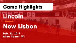 Lincoln  vs New Lisbon  Game Highlights - Feb. 19, 2019