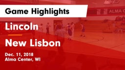 Lincoln  vs New Lisbon Game Highlights - Dec. 11, 2018