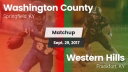 Matchup: Washington County vs. Western Hills  2017